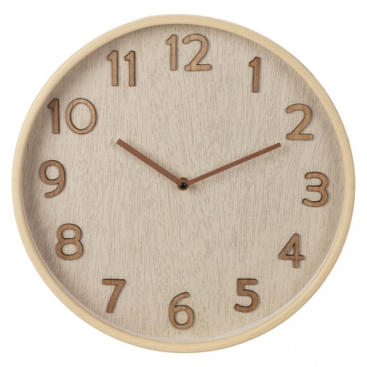 часы настенные KOOPMAN 380х380мм МДФ бежевые