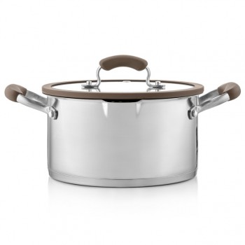 кастрюля ESPRADO Sense 3,3л 20см нерж.сталь стеклянная крышка индукция