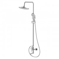 система душевая MILARDO Rora со смесителем латунь хром