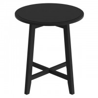 стол журнальный NEO 2 490х490х510мм черное дерево МДФ/бук