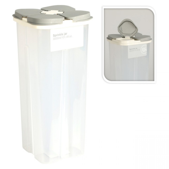 контейнер для продуктов KOOPMAN 4 секции 3л 13х13х28см квадратный пластик