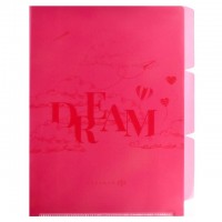 папка-уголок для документов Мечтай А4 22х31 см 220 мкм 3 отделения полипропилен