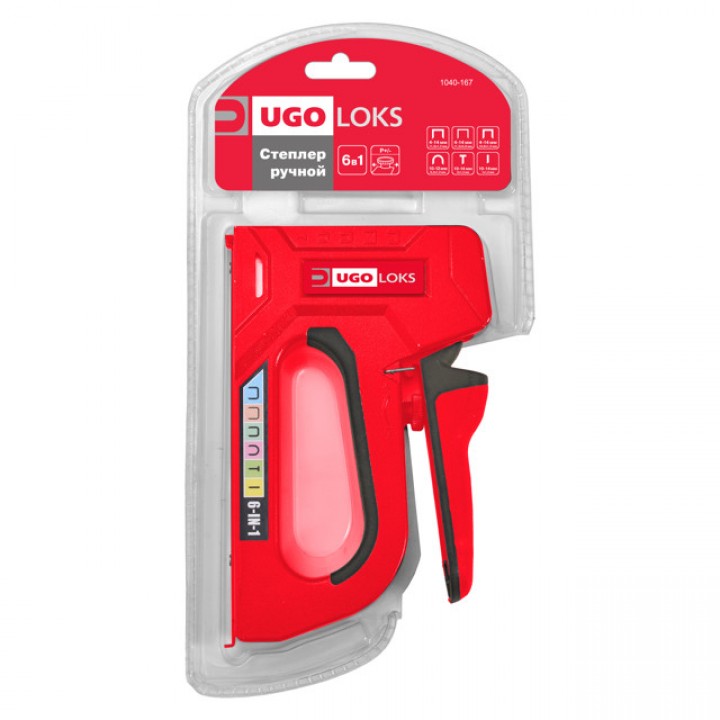 степлер ручной UGO LOKS тип 53/140 4-14мм металлический корпус