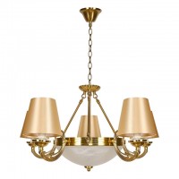 люстра подвесная БАЛТИЙСКИЙ СТИЛЬ Барселона 5xЕ14 40Вт + 2xЕ27 60Вт металл бронза