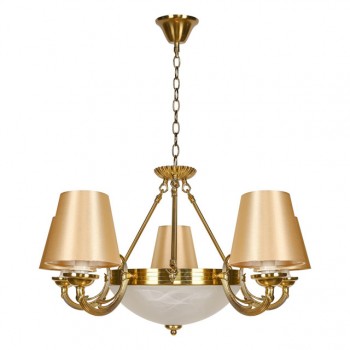 люстра подвесная БАЛТИЙСКИЙ СТИЛЬ Барселона 5xЕ14 40Вт + 2xЕ27 60Вт металл бронза