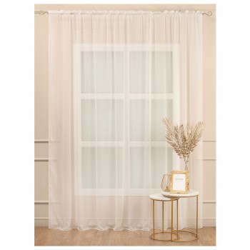 штора тюлевая на шт.ленте AMORE MIO жаккард фентези 300х280см шампань