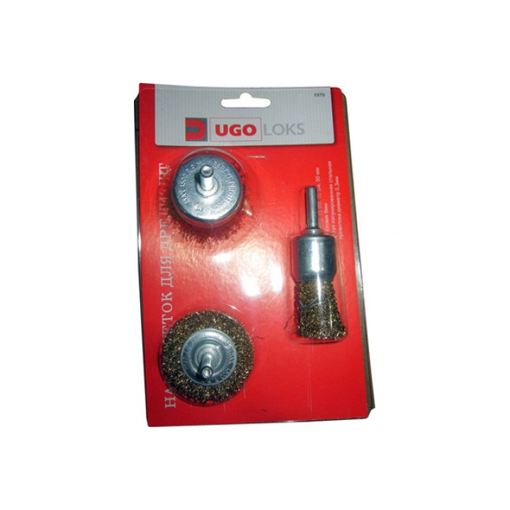 набор корщеток для дрели UGO LOKS 3 предмета