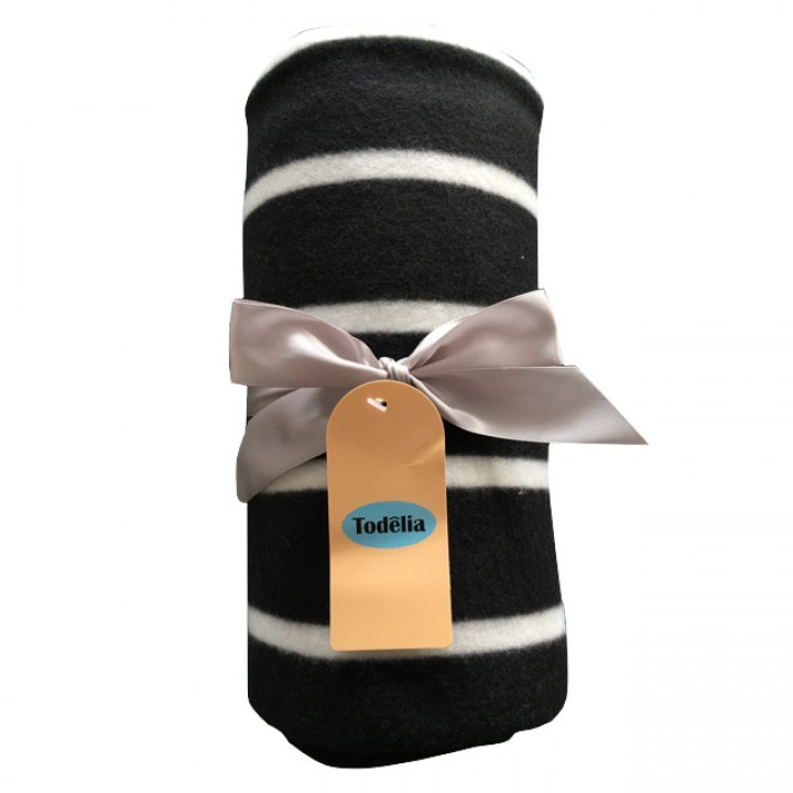 плед TODELIA 140х180см черный, арт.EDPP01lines