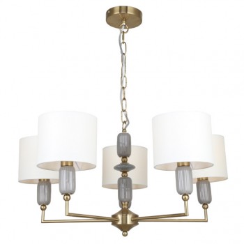 люстра подвесная ESCADA Symphony 5х40Вт Е14 белый