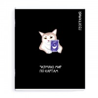 тетрадь География 48 л А5+ 60 г/кв.м клетка мягкий переплёт скоба