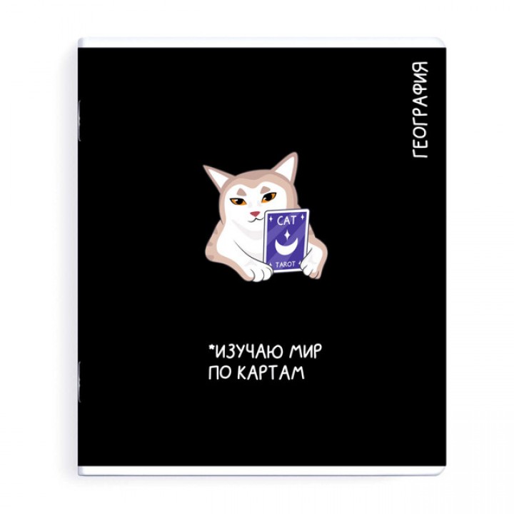 тетрадь География 48 л А5+ 60 г/кв.м клетка мягкий переплёт скоба