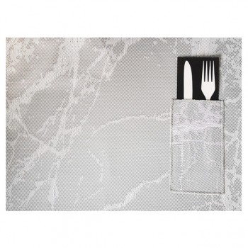 салфетка сервировочная с карманом 30х45см серая, арт.FH92020-2