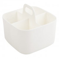 органайзер TODELIA 4 секции 16,3х16,3х15см пластик белый