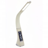 лампа настольная светодиодная ARTSTYLE LED 6Вт с димером и часами бежевый