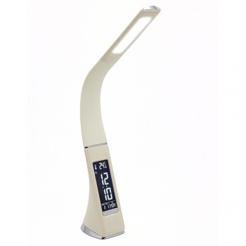 лампа настольная светодиодная ARTSTYLE LED 6Вт с димером и часами бежевый