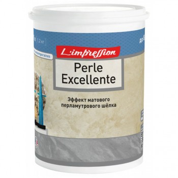 покрытие декоративное LIMPRESSION Perle excellente с эффектом матового шёлка 1л, арт.150-458