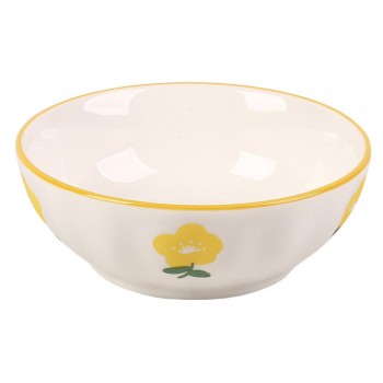 салатник TODELIA Лютики 11,9см 0,21л костяной фарфор