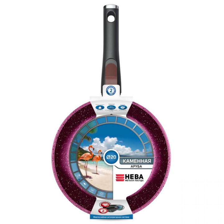 сковорода НМП Аруба 20см антипр.покр. литой алюминий съемная ручка