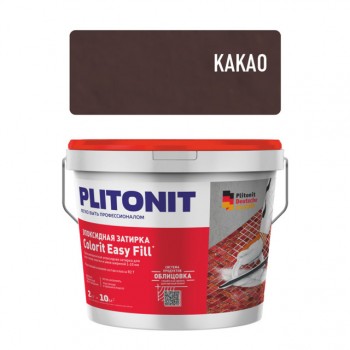 затирка для швов PLITONIT Colorit EasyFill эпокс. 1-10мм 2кг какао