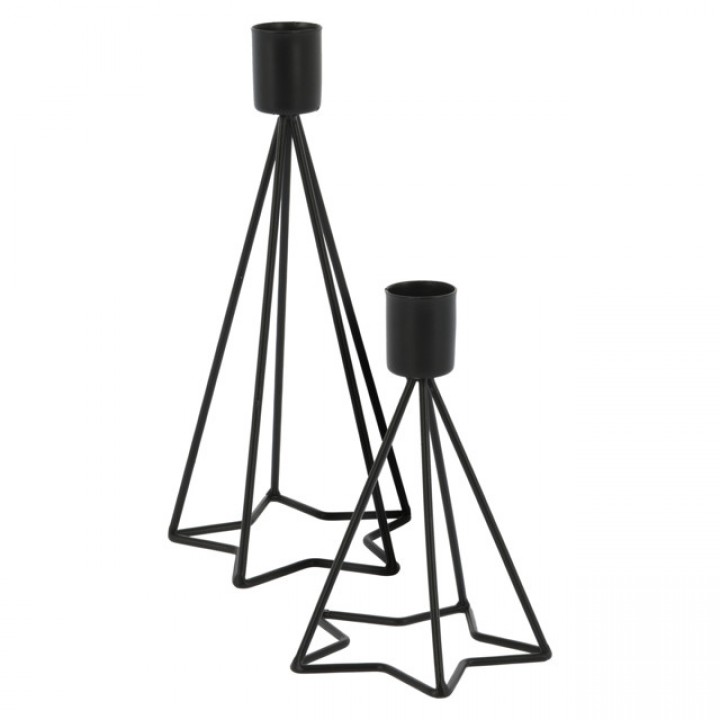 набор подсвечников KOOPMAN 9х13/9х19см 2шт металл