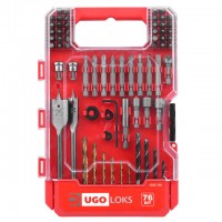 набор бит UGO LOKS 76 предметов с держателем