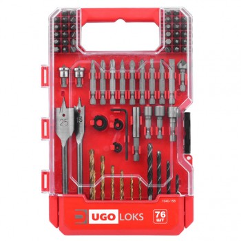 набор бит UGO LOKS 76 предметов с держателем
