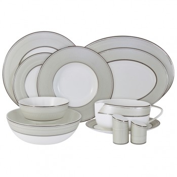 сервиз столовый ANNA LAFARG EMILY Маренго 6/27 костяной фарфор