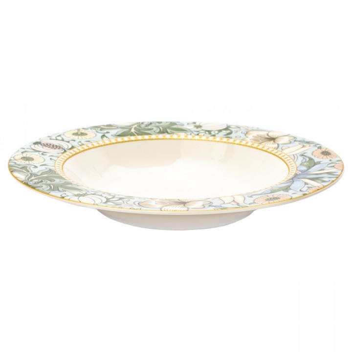 тарелка FIORETTA Flowers 21.8см глубокая фарфор