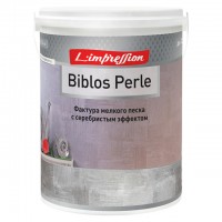 покрытие декоративное LIMPRESSION Biblos perle с эффектом серебристого песка 2,5л, арт.150-416