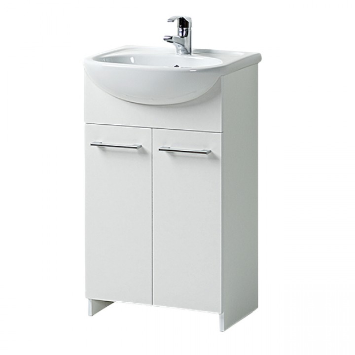 тумба без раковины напольная АКВАЛЬ Уют 50см белая