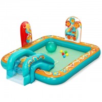 бассейн с горкой BESTWAY 193х152х74см 189л