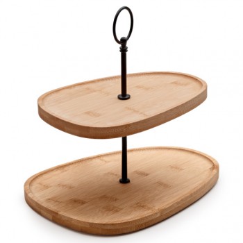 горка APOLLO Formaje 2-х ярусная 22х16см/26х20см  бамбук