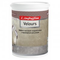 покрытие декоративное LIMPRESSION Velours с эффектом матовой гладкой кожи 1л, арт.150-494