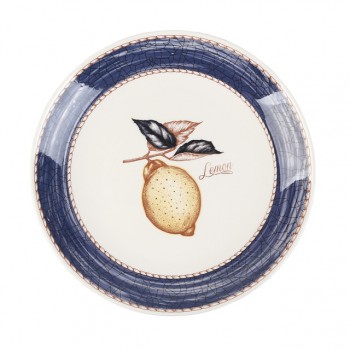 тарелка TODELIA Летняя 27,6см обеденная костяной фарфор