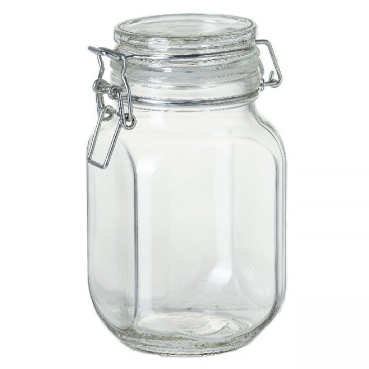 банка 0,90л стекло с фиксатором