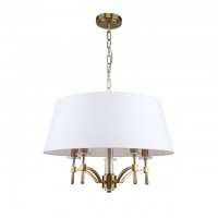 люстра подвесная ESCADA Suite 5х40Вт Е14 хрусталь бронза