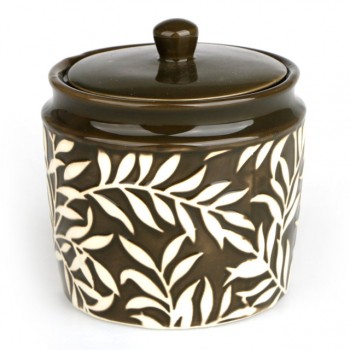 контейнер для аксессуаров VITARTA Print керамика коричневый