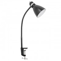 лампа настольная ULTRA LIGHT на струбцине 60Вт Е27 черная