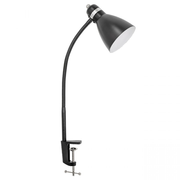 лампа настольная ULTRA LIGHT на струбцине 60Вт Е27 черная