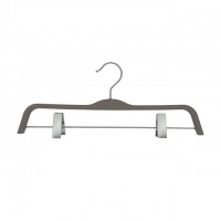 вешалка TODELIA Soft Touch 37см с клипсами универсальная пластик, резиновое покрытие в ассортименте