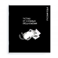 тетрадь Русский язык 48 л А5+ 60 г/кв.м линейка мягкий переплёт скоба