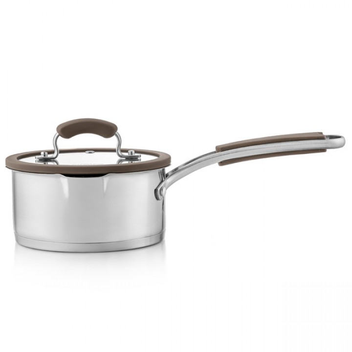 ковш ESPRADO Sense 1,5л 16см нерж.сталь стекл.крышка индукция