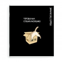 тетрадь Обществознание 48 л А5+ 60 г/кв.м клетка мягкий переплёт скоба