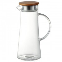 кувшин TODELIA Классика  1,5л с фильтром стекло, дерево, нерж.сталь