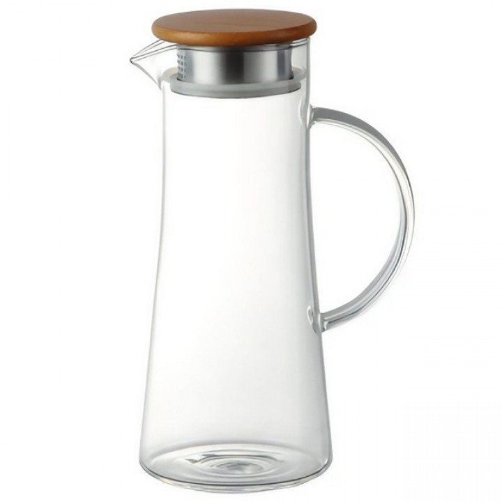 кувшин TODELIA Классика  1,5л с фильтром стекло, дерево, нерж.сталь