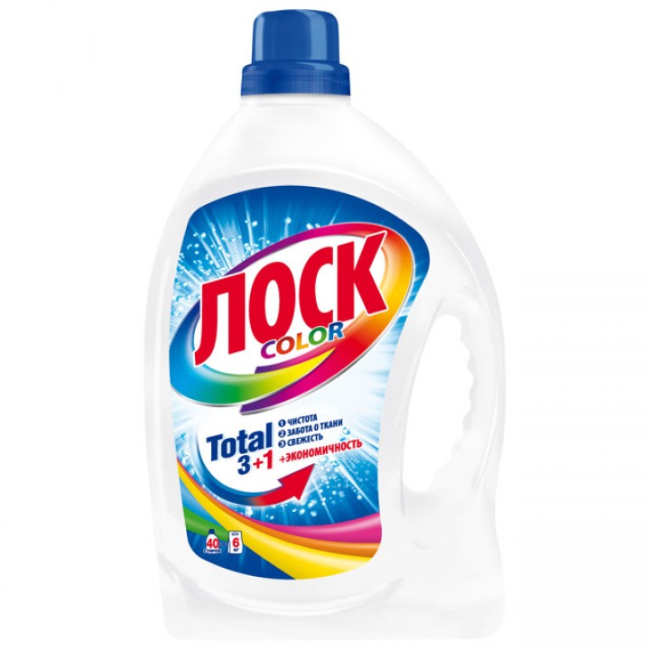 гель для стирки ЛОСК Актив Колор 2,6л