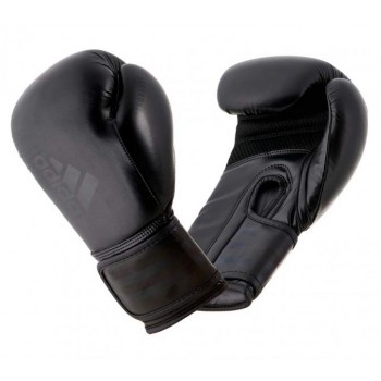 Перчатки боксерские Hybrid 80 черные, 8 унций Adidas