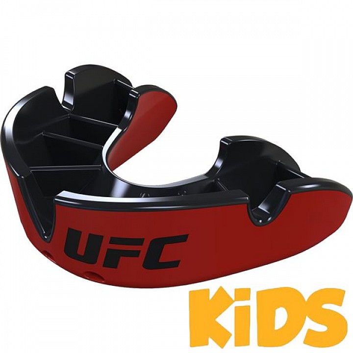 Детская боксерская капа Opro Silver Level UFC Red/Black Opro