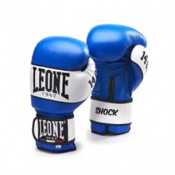 Боксерские перчатки Leone 1947 SHOCK GN047 синие, 10 унций Leone
