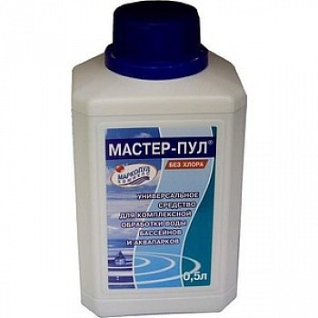 Безхлорное жидкое средство Маркопул Кемиклс Мастер-Пул 4-в-1, 0,5 л